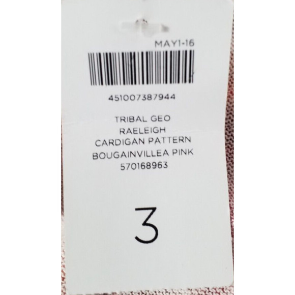 NWT Chico’s Tribal Chic Storm Cardigan | Size 3 (XL) | Linen Cotton Semi Sheer - Picture 5 of 7